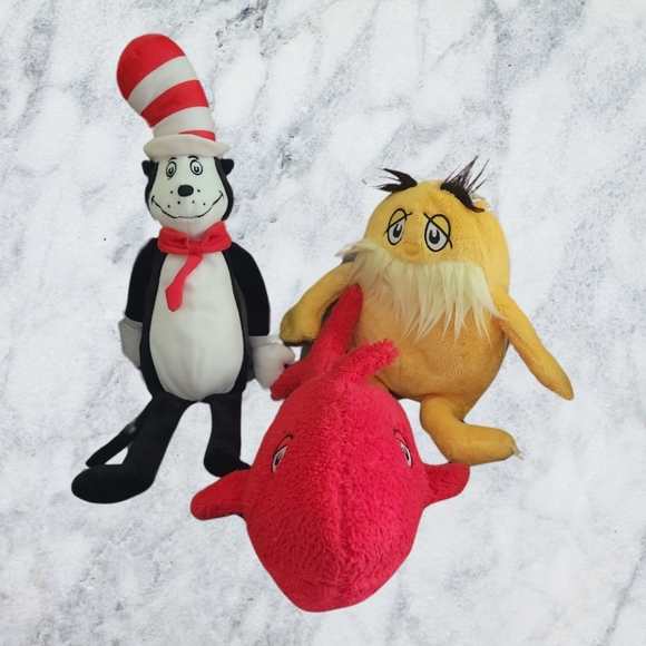 Cat in The Hat, Dr. Seuss, Stuffed animals Bundle - Picture 1 of 7